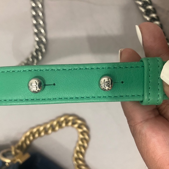 Authentic Chanel Chevron Boy Bag - Picture 16 of 17